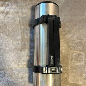 ZOJIRUSHI Stainless Steel Double Walled Vacuum Bottle 1980s Japan 1.8 lt Vintage